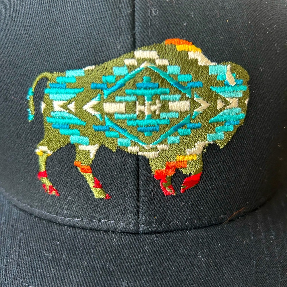 Pendleton Embroidered Buffalo Baseball Hat in like new condition - Picture 2 of 7
